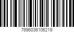 Código de barras (EAN, GTIN, SKU, ISBN): '7896038106219'