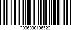 Código de barras (EAN, GTIN, SKU, ISBN): '7896038106523'