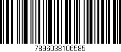 Código de barras (EAN, GTIN, SKU, ISBN): '7896038106585'