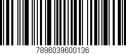 Código de barras (EAN, GTIN, SKU, ISBN): '7896039600136'