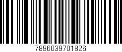 Código de barras (EAN, GTIN, SKU, ISBN): '7896039701826'