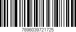 Código de barras (EAN, GTIN, SKU, ISBN): '7896039721725'