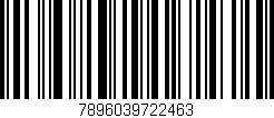 Código de barras (EAN, GTIN, SKU, ISBN): '7896039722463'
