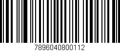 Código de barras (EAN, GTIN, SKU, ISBN): '7896040800112'