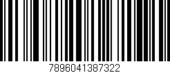 Código de barras (EAN, GTIN, SKU, ISBN): '7896041387322'