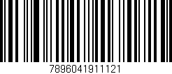 Código de barras (EAN, GTIN, SKU, ISBN): '7896041911121'