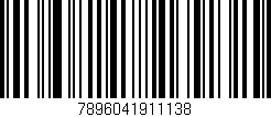 Código de barras (EAN, GTIN, SKU, ISBN): '7896041911138'