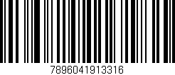 Código de barras (EAN, GTIN, SKU, ISBN): '7896041913316'