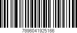 Código de barras (EAN, GTIN, SKU, ISBN): '7896041925166'