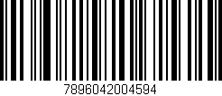 Código de barras (EAN, GTIN, SKU, ISBN): '7896042004594'