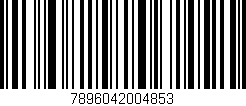 Código de barras (EAN, GTIN, SKU, ISBN): '7896042004853'