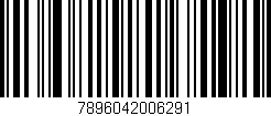 Código de barras (EAN, GTIN, SKU, ISBN): '7896042006291'