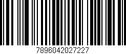 Código de barras (EAN, GTIN, SKU, ISBN): '7896042027227'