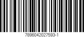 Código de barras (EAN, GTIN, SKU, ISBN): '7896042027593-1'