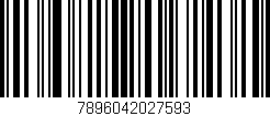 Código de barras (EAN, GTIN, SKU, ISBN): '7896042027593'
