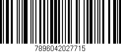 Código de barras (EAN, GTIN, SKU, ISBN): '7896042027715'