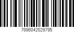 Código de barras (EAN, GTIN, SKU, ISBN): '7896042029795'