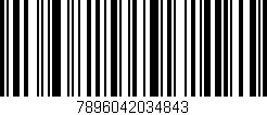 Código de barras (EAN, GTIN, SKU, ISBN): '7896042034843'