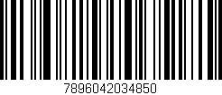 Código de barras (EAN, GTIN, SKU, ISBN): '7896042034850'