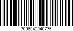 Código de barras (EAN, GTIN, SKU, ISBN): '7896042040776'