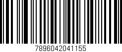 Código de barras (EAN, GTIN, SKU, ISBN): '7896042041155'