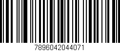 Código de barras (EAN, GTIN, SKU, ISBN): '7896042044071'