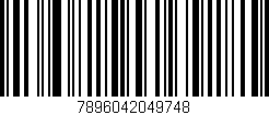 Código de barras (EAN, GTIN, SKU, ISBN): '7896042049748'