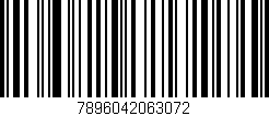 Código de barras (EAN, GTIN, SKU, ISBN): '7896042063072'