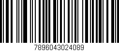 Código de barras (EAN, GTIN, SKU, ISBN): '7896043024089'