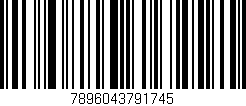 Código de barras (EAN, GTIN, SKU, ISBN): '7896043791745'