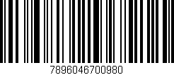 Código de barras (EAN, GTIN, SKU, ISBN): '7896046700980'
