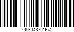 Código de barras (EAN, GTIN, SKU, ISBN): '7896046701642'
