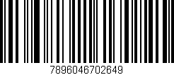 Código de barras (EAN, GTIN, SKU, ISBN): '7896046702649'