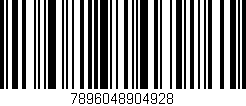 Código de barras (EAN, GTIN, SKU, ISBN): '7896048904928'