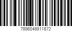 Código de barras (EAN, GTIN, SKU, ISBN): '7896048911872'