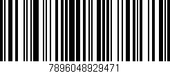 Código de barras (EAN, GTIN, SKU, ISBN): '7896048929471'