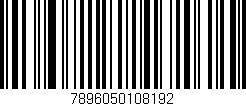Código de barras (EAN, GTIN, SKU, ISBN): '7896050108192'