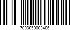 Código de barras (EAN, GTIN, SKU, ISBN): '7896053800406'
