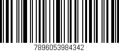 Código de barras (EAN, GTIN, SKU, ISBN): '7896053984342'