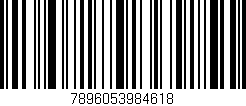 Código de barras (EAN, GTIN, SKU, ISBN): '7896053984618'