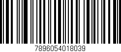 Código de barras (EAN, GTIN, SKU, ISBN): '7896054018039'