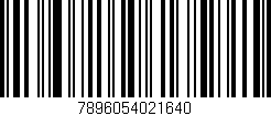 Código de barras (EAN, GTIN, SKU, ISBN): '7896054021640'