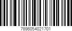 Código de barras (EAN, GTIN, SKU, ISBN): '7896054021701'