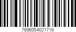 Código de barras (EAN, GTIN, SKU, ISBN): '7896054021718'