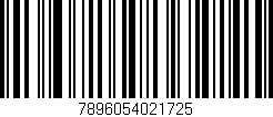 Código de barras (EAN, GTIN, SKU, ISBN): '7896054021725'