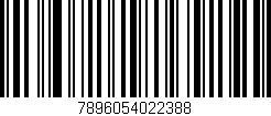 Código de barras (EAN, GTIN, SKU, ISBN): '7896054022388'