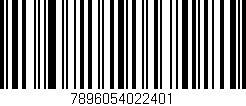 Código de barras (EAN, GTIN, SKU, ISBN): '7896054022401'