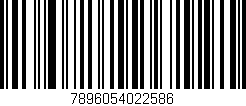 Código de barras (EAN, GTIN, SKU, ISBN): '7896054022586'