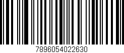 Código de barras (EAN, GTIN, SKU, ISBN): '7896054022630'