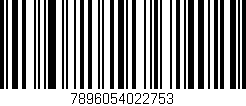 Código de barras (EAN, GTIN, SKU, ISBN): '7896054022753'